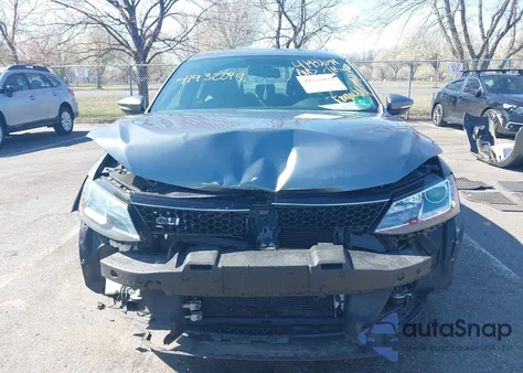 2014 Volkswagen Jetta Gli Autobahn W/Nav из США, поврежденный, VIN 3VW4T7AJ6EM360187